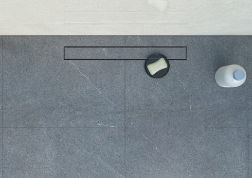 Душевой лоток Bettoserb Frameless Line 55 13701230 с решеткой хром матовый / под плитку