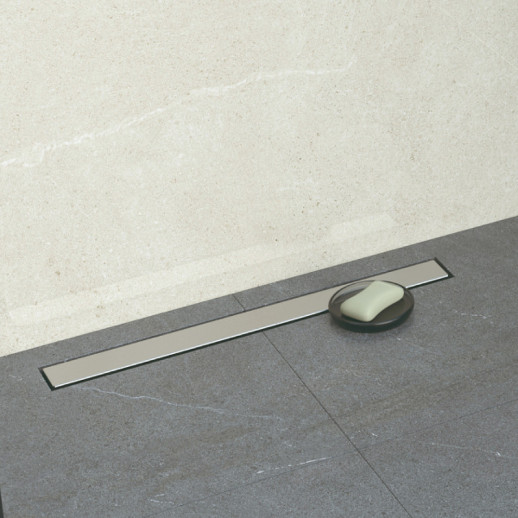 Душевой лоток Bettoserb Frameless Line 55 13701230 с решеткой хром матовый / под плитку