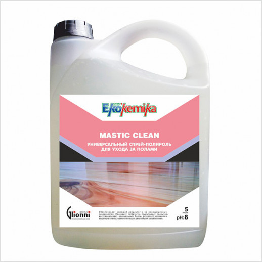 Ekokemika Mastic Clean универсальный спрей-полироль для ухода за полами, 5 л