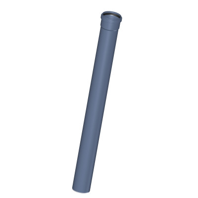 Труба канализационная DN 75, длина 750 мм, 3-х слойная, шумопоглощающая, с раструбом PKEM, синий POLOPLAST POLO-KAL NG (P2039)