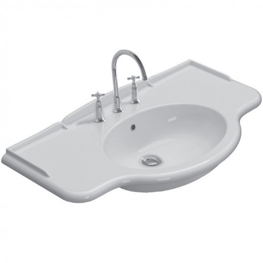 Раковина подвесная Globo Paestum PA022.BI*1 белая прямоугольная