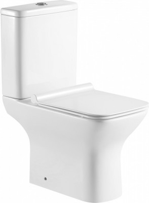 Чаша напольного унитаза Aquanet Rimless Cube 2-C CL-12288 прямоугольная
