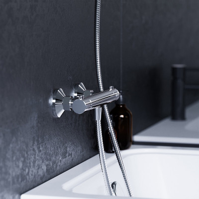 Смеситель для душа Damixa Jupiter 776000000 с термостатом хром