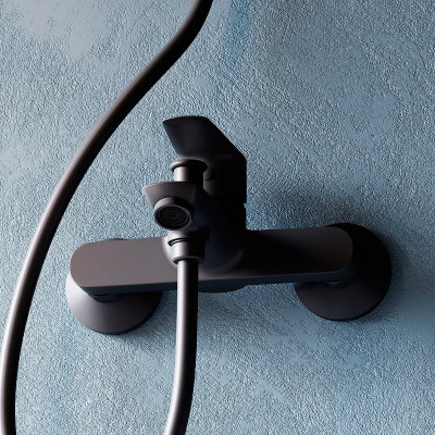 Смеситель для ванны Dorff Prime New D4011022 черный матовый