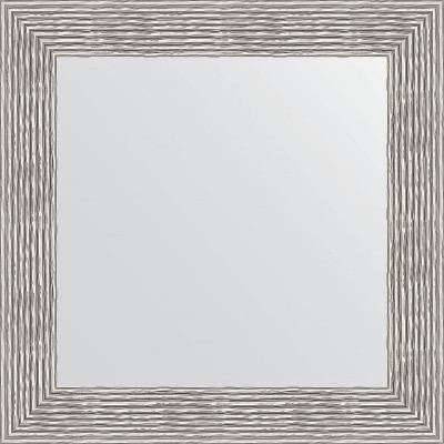Зеркало настенное Evoform Definite 70х70 BY 3153 в багетной раме Волна хром 90 мм