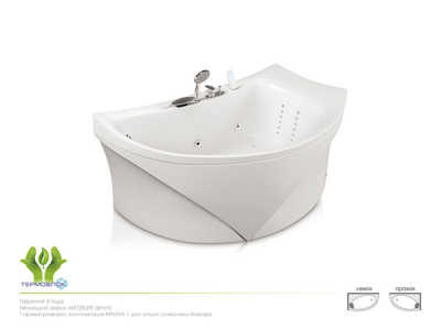 Акватика Готика Базик ванна с гидромассажем, 150 см х 90 см