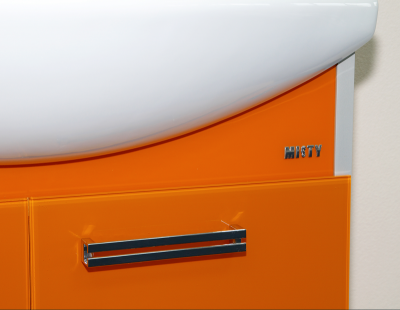 Тумба под раковину Misty Джулия 105 подвесная оранжевая (Л-Джу01105-1310По)