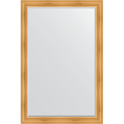 Зеркало настенное Evoform Exclusive 179х119 BY 3626 с фацетом в багетной раме Травленое золото 99 мм