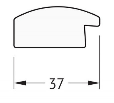Зеркало настенное Evoform Definite 140х50 BY 0717 в багетной раме Черный дуб 37 мм