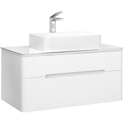 Тумба под раковину Jorno Bosko 100 Bos.01.100/P/W подвесная белая