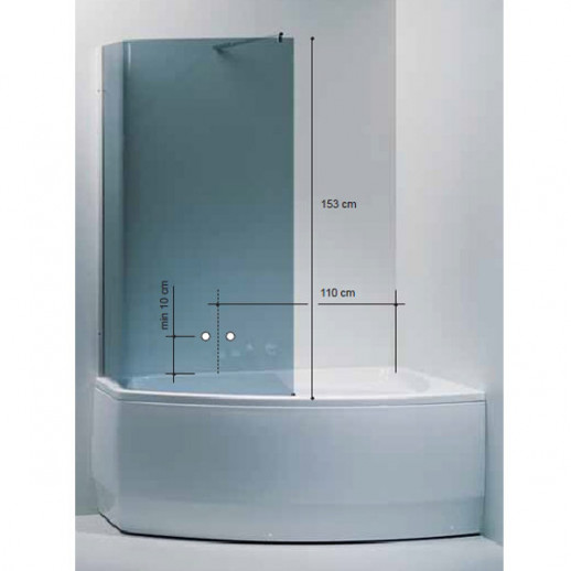 Balteco Rhea 16 душевая шторка, 160 см