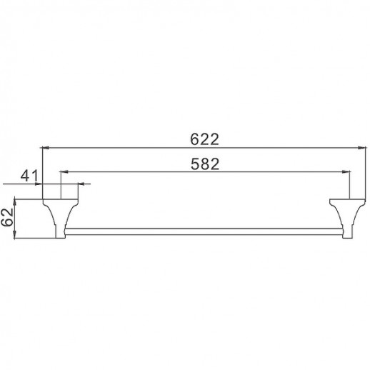 Полотенцедержатель Haiba HB8501 (металл) хром