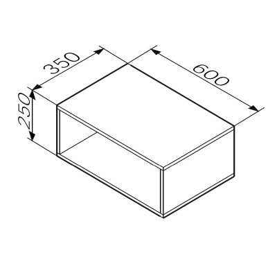 Ниша для пенала AM.PM Func 60 M8FOH0601OF дуб крафт