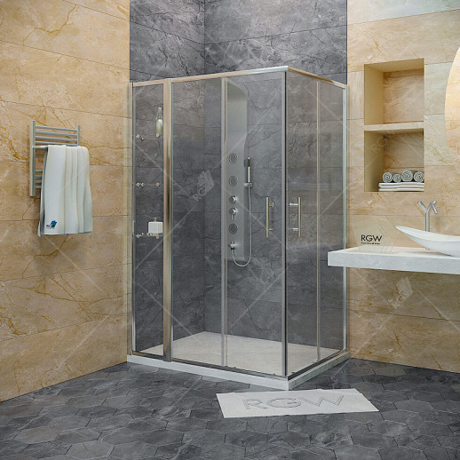 Душевая стенка RGW Z-42 30 03064230-11 прозрачная профиль хром