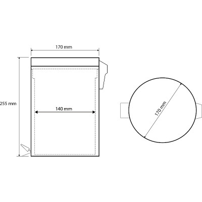 Мусорное ведро Bemeta Hotel 104315022 хром