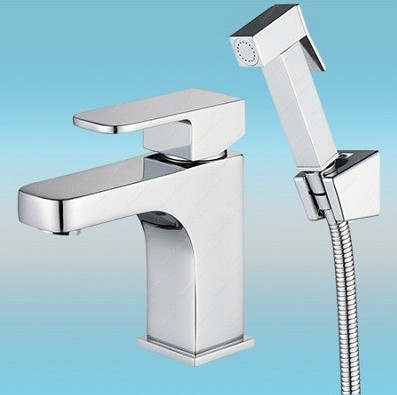 Смеситель для раковины с гигиеническим душем Kaiser Sonat 34088 хром