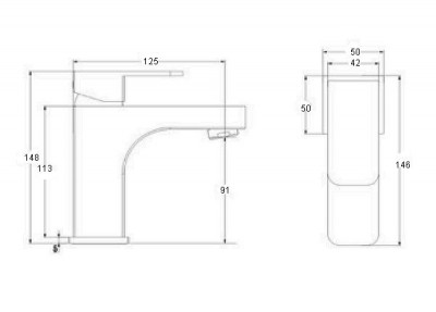 Смеситель для раковины с гигиеническим душем Kaiser Sonat 34088 хром