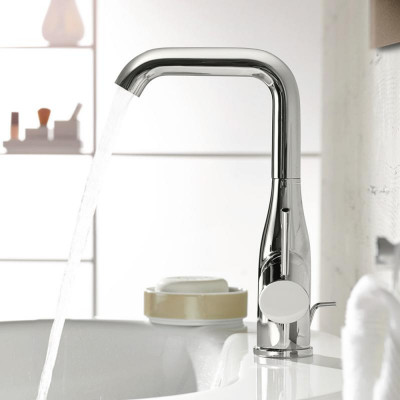 Смеситель для раковины GROHE Essence с донным клапаном, L-Size, хром (32628001)