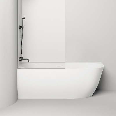 Ванна из искусственного камня Salini Sofia Corner Left 170х85 102525M белая матовая асимметричная