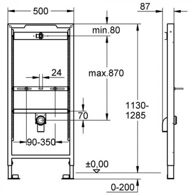 Grohe Rapid SL 38517001 система инсталляции для писсуара