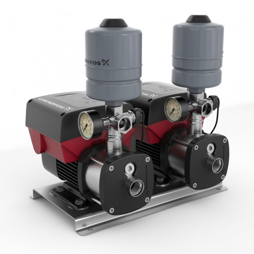 Повысительная насосная станция Grundfos CMBE TWIN 5-62 Fuse Box, номинальный расход 11,2 м3/ч, максимальный напор 62 м (99220847)