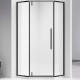 Душевой уголок Vincea Slim-N 90x90 VSP-4SN900CLB пр-ль черный стекло прозрачное призма  (VSP-4SN900CLB)