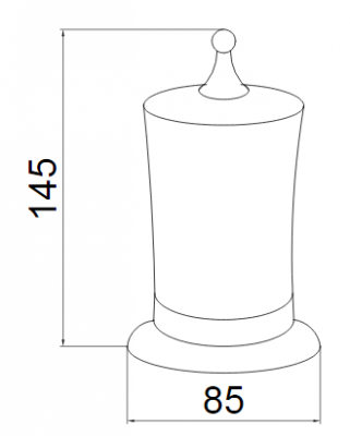 Boheme MEDICI 10626 косметическая банка настольная, бронза