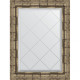 Зеркало настенное Evoform ExclusiveG 71х53 BY 4007 с гравировкой в багетной раме Серебряный бамбук 73 мм  (BY 4007)