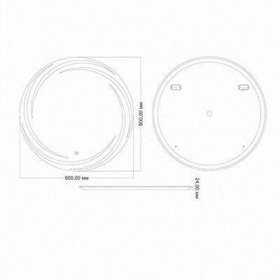 Зеркало круглое с подсветкой MIXLINE Беатрис D800 (544020)
