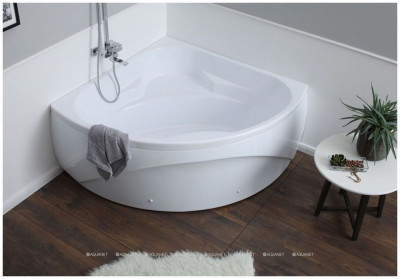 Акриловая ванна Aquanet Vitoria 130x130 пристенная четверть круга (00204049)