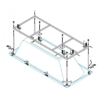 Металлический каркас Cezares EMP-180-80-MF-R для ванны