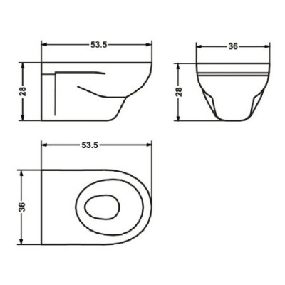 JACOB DELAFON Patio E4187-00 унитаз подвесной, белый