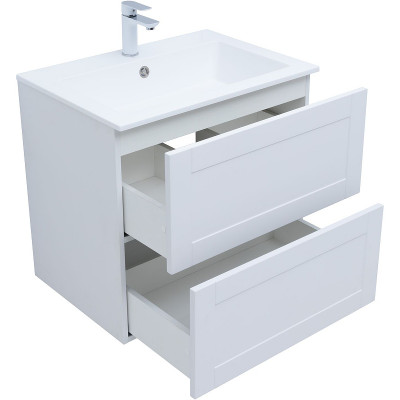 Тумба под раковину Aquanet Терра 70 313233 подвесная белая матовая