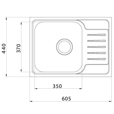 Мойка для кухни Iddis Sound 60 SND60SDi77 сатин нерж сталь прямоугольная