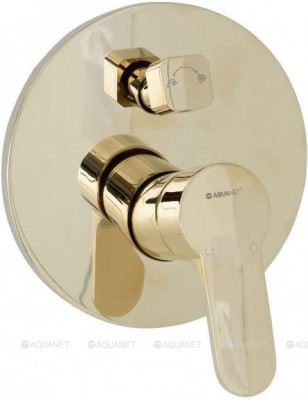 Смеситель для ванны с душем Aquanet Classic ARF5042-K(T с внутренней частью золото (00202257)