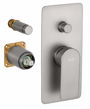 Смеситель для душа Remer Infinity I09KBNPO, никель матовый брашированный