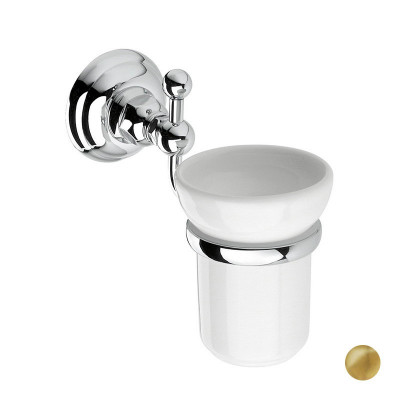 Nicolazzi Classica 1488 GB стакан керамика к стене, золотая латунь