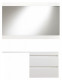 Комплект мебели Style Line Даллас 130 R Люкс Plus подвесной, белый  (СС-00000581+СС-00000600+СС-00000540)