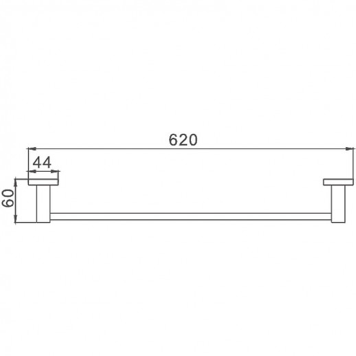 Полотенцедержатель Haiba HB8601 (металл) хром