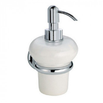 Bagno&Associati Shire SH12851 дозатор для жидкого мыла, настенный, сатиновое стекло (хром)
