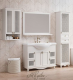 Аллигатор-мебель Валенсия 105 комплект мебели для ванной (тумба решетка + зеркало), массив бука фасад: стекло (вал-105-стекло)