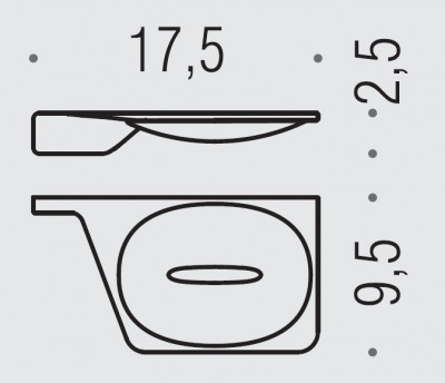 Colombo Alize B2501 SX  мыльница подвесная, хром