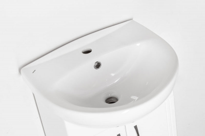 Тумба Style Line Эко Стандарт 9/1 Б 50 см с раковиной напольная, бел (ЛС-00000096)