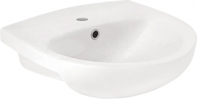 Тумба Style Line Эко Стандарт 9/1 Б 50 см с раковиной напольная, бел (ЛС-00000096)