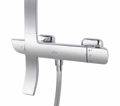 Душевая система с термостатом KAISER Zinger 35282 квадрат, хром