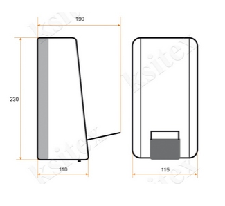 Ksitex ED-1000 локтевой дозатор для дезинфицирующих средств