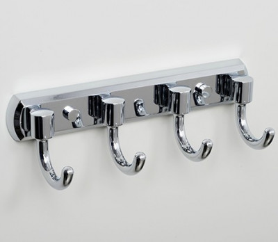 WasserKRAFT Oder K-3074 планка, 4 крючка, хром