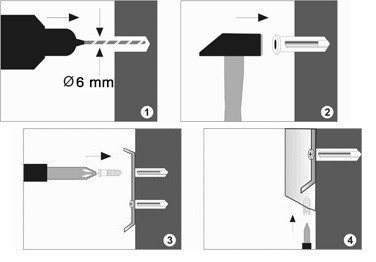 WasserKRAFT Oder K-3074 планка, 4 крючка, хром
