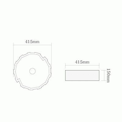 Раковина SantiLine 42 SL-7016 Декоративная Накладная Круглая