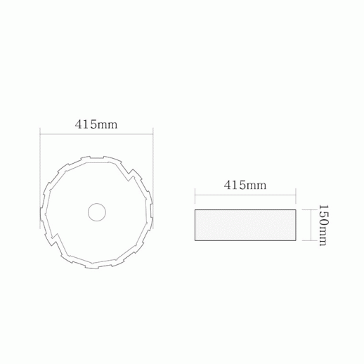 Раковина SantiLine 42 SL-7016 Декоративная Накладная Круглая